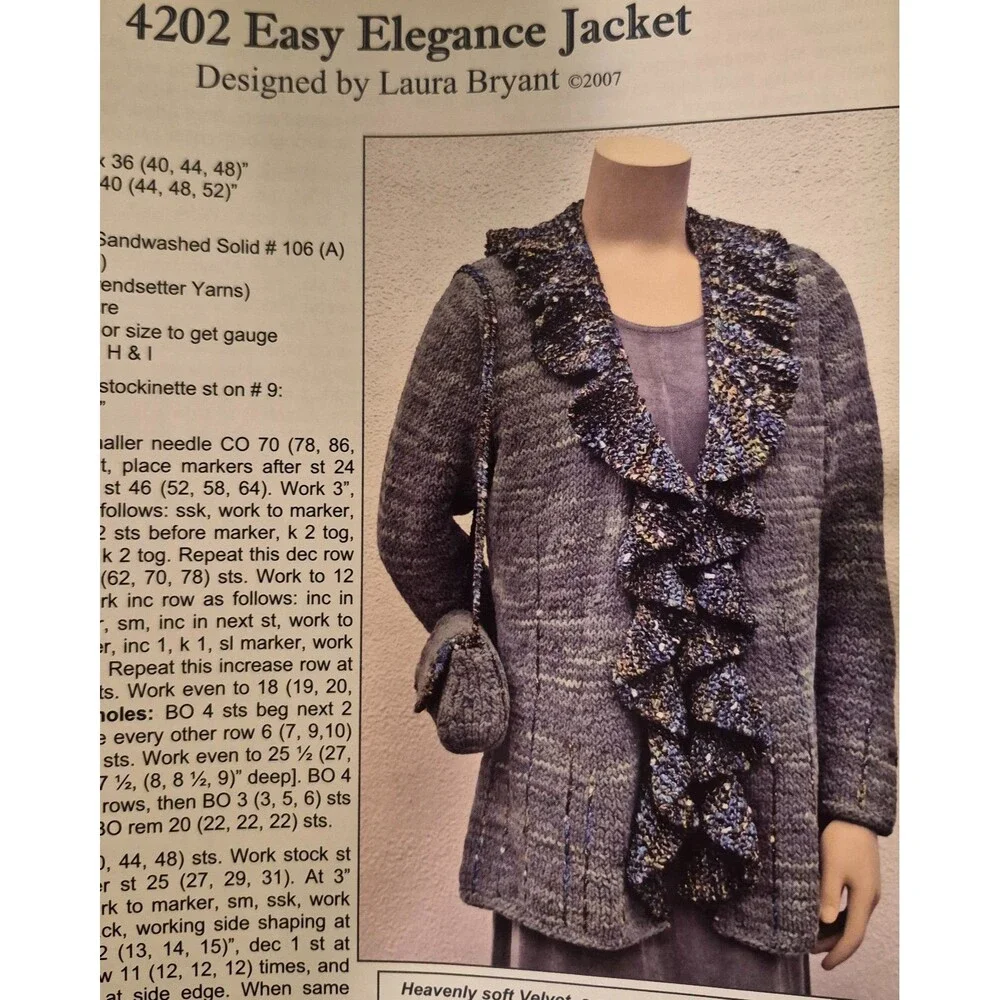 Prism Yarn Fall Fantastic 2007 Book 42 Knitting Pattern Instructions